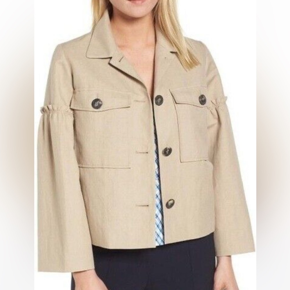 🔥🔥LEWIT – Gathered Sleeve Linen Blend Jacket
BEIGE HUMUS / M
